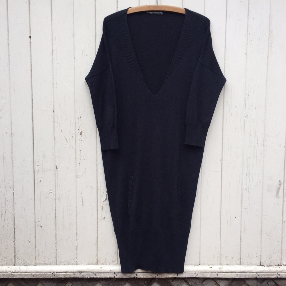 SOLD Balenciaga Knits black avant garde dress 36